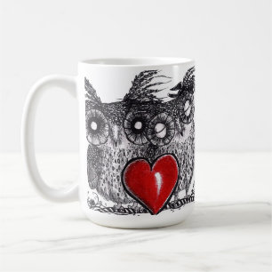 Ugglakärlek dig för evigtmugg kaffemugg