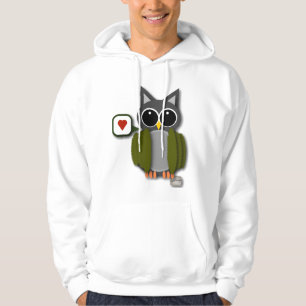 Ugglakärlektröja Sweatshirt Med Luva