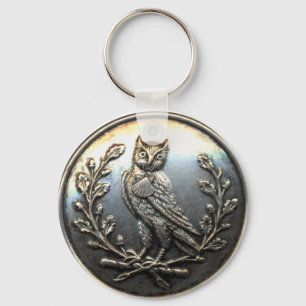 UgglaKeychain mässingslook Nyckelring