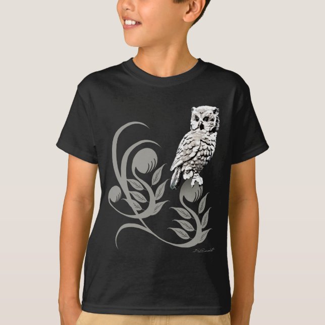 Ugglakonstskjortor T Shirt (Framsida)