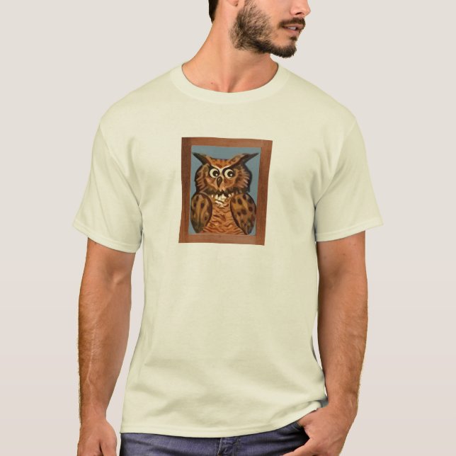 Ugglamålning T-shirt (Framsida)