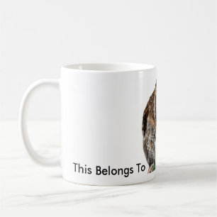 Ugglamuggen med "denna hör hemma till den kloka kaffemugg