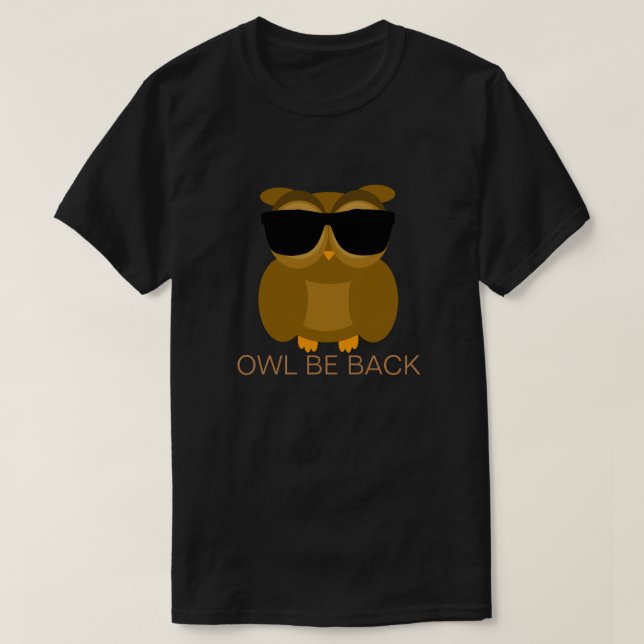 Ugglan är tillbaka t-shirt (Design framsida)