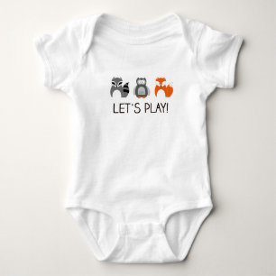 Ugglan för räven för skogdjurraccoonen "l5At os T-shirt