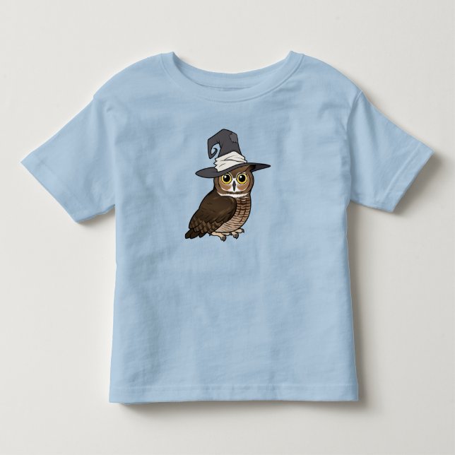 Ugglan häxa med stora horn! t shirt (Framsida)