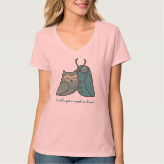 Ugglan kopplar ihop kel tee shirt