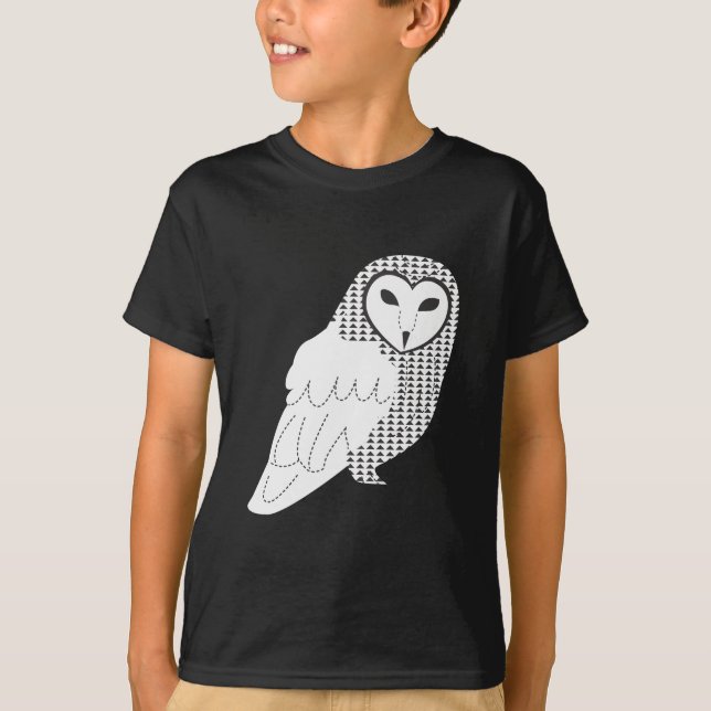 Ugglan lurar T-tröja Tee Shirt (Framsida)