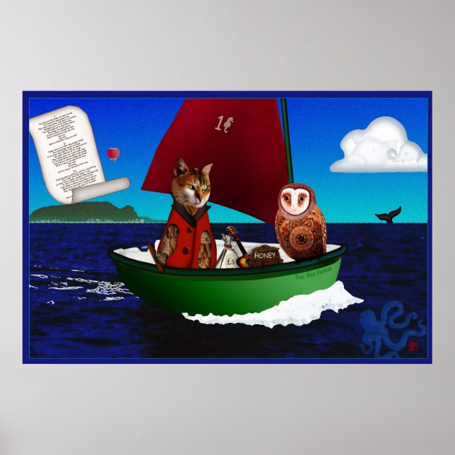 Ugglan och Katten-affischen Poster (Framsidan)