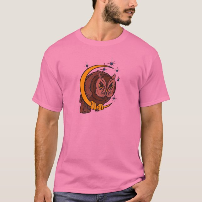 Ugglan och mån tatuering design tröja (Framsida)