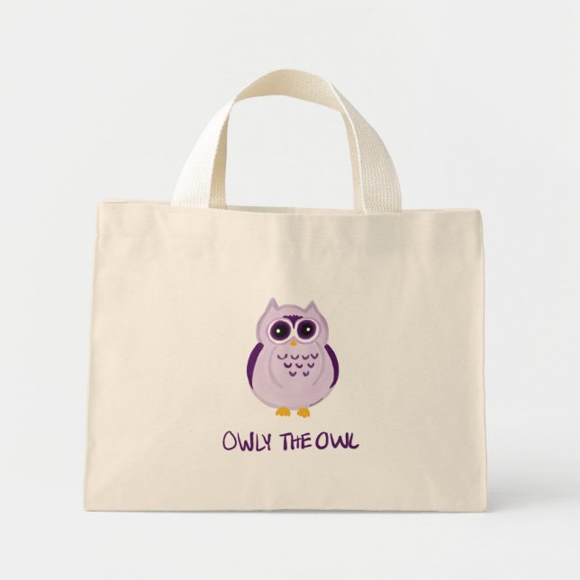 Ugglan Owlys handväskor Mini Tygkasse (Framsidan)