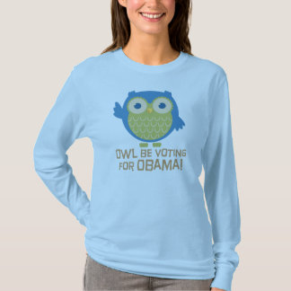 Ugglan röstar för Obama Tee
