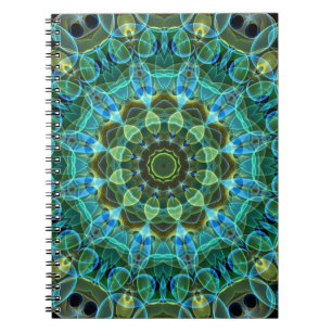 Ugglan synar kaleidoscopen anteckningsbok med spiral