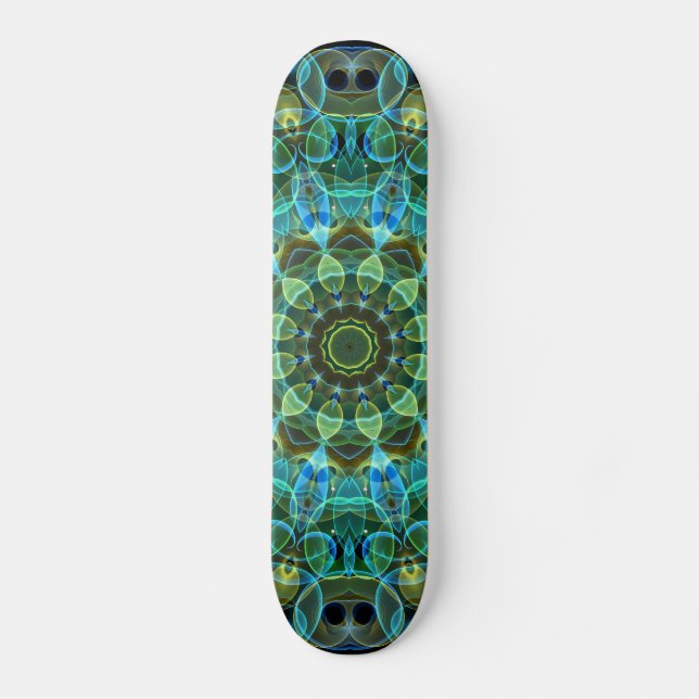 Ugglan synar kaleidoscopen mini skateboard bräda 18,5 cm (Framsida)