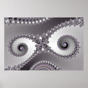 Ugglaögon - Fractalaffisch Poster