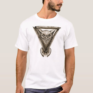 UgglaporträttT-tröja, abstrakt ugglaillustration Tee Shirt