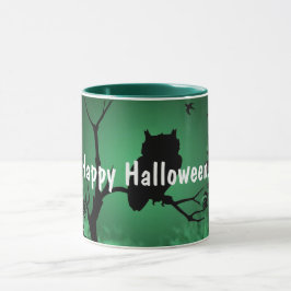 UgglaSilhouette Halloween Mugg
