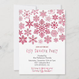 Ugglat svammerbjudan Business Snöflingor Inbjudningar