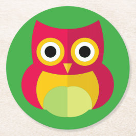 Ugglaunderlägg Underlägg Papper Rund