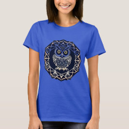 Uggledesign med geometriska mönster t shirt