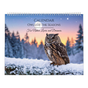 Ugglekalender – Majestätiska ugglor & årstidsbestä Kalender