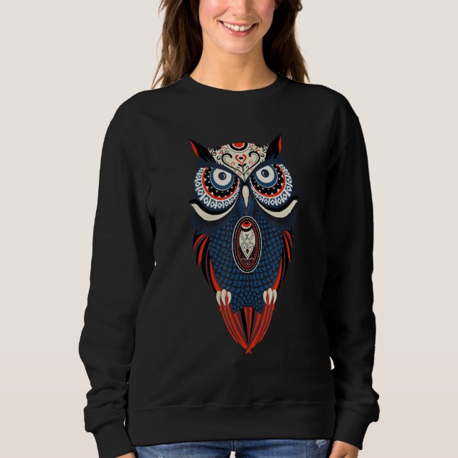 Ugglemandalas T Shirt (Framsida)