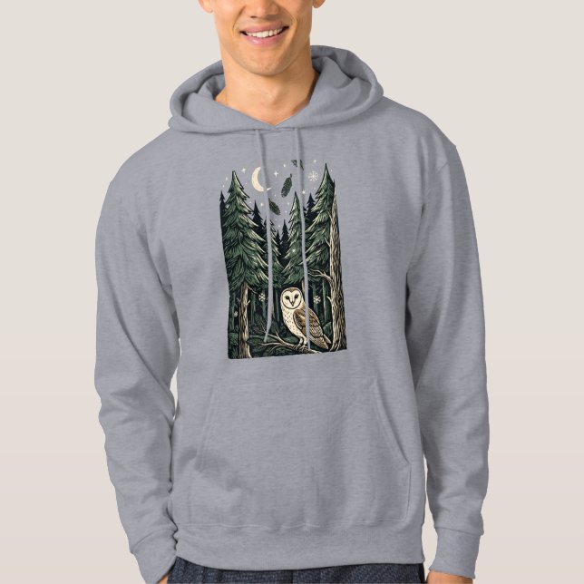 Ugglemånskogs vilda djur hoodie (Framsida)