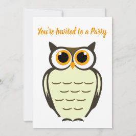 Ugglepartajinvitation Inbjudningar