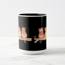 Uggletrio Två-Tonad Mugg