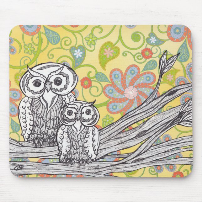 Ugglor 03 Mousepad Musmatta (Framsidan)