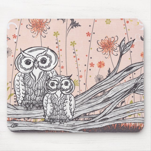 Ugglor 15 Mousepad Musmatta (Framsidan)