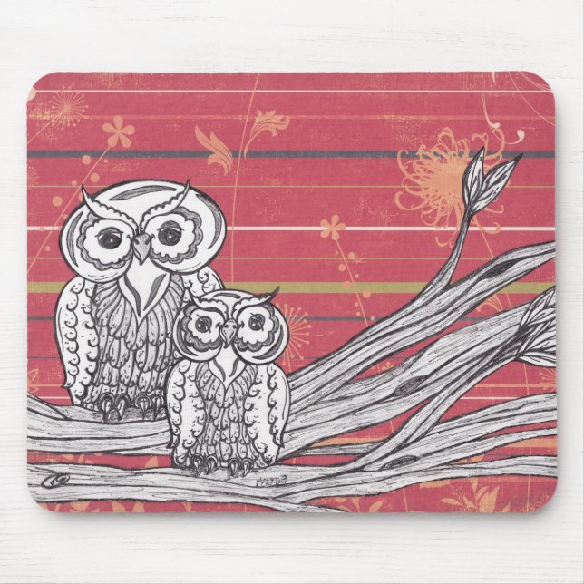 Ugglor 17 Mousepad Musmatta (Framsidan)