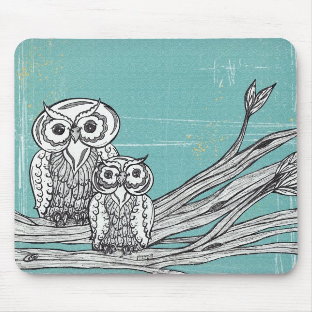 Ugglor 18 Mousepad Musmatta (Framsidan)