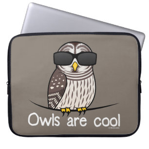 Ugglor är kalla laptop sleeve