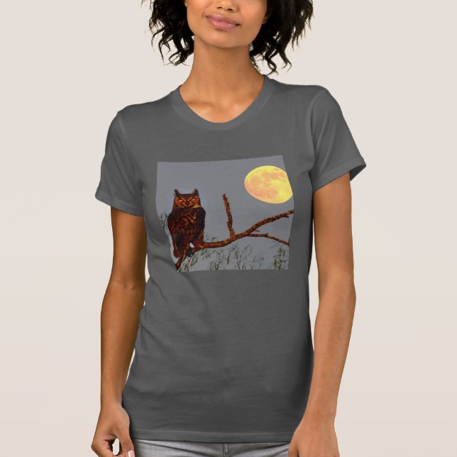 Ugglor | Fullmåne T Shirt (Framsida)