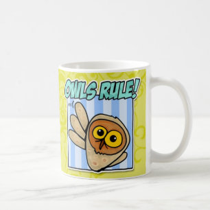 ugglor härskar kaffemugg