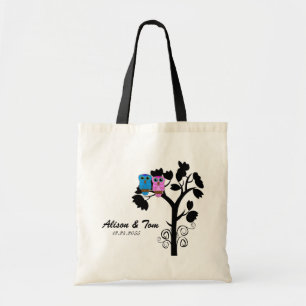 Ugglor - Love Bird Theme - Bridesmaid Bag Tygkasse