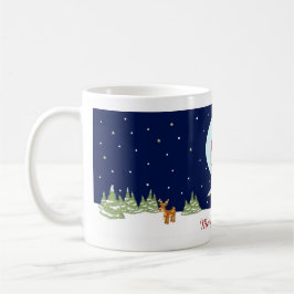 Ugglor med Santa hattar och julaftonscarfs & Mugg