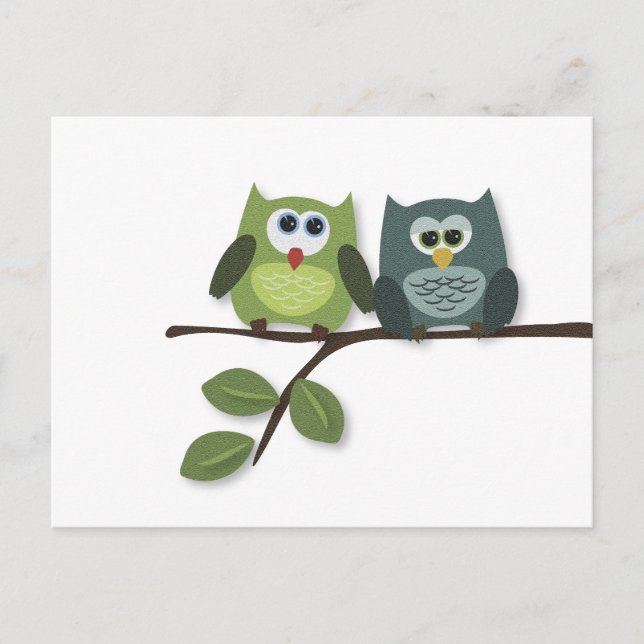 Ugglors rede vykort (Framsida)