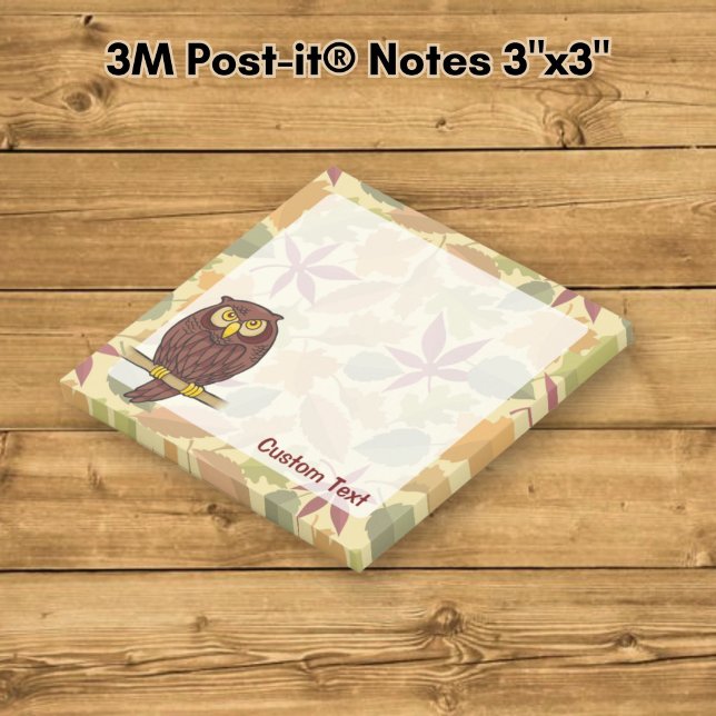 Ugglteckning Post-it Block (Skapare uppladdad)