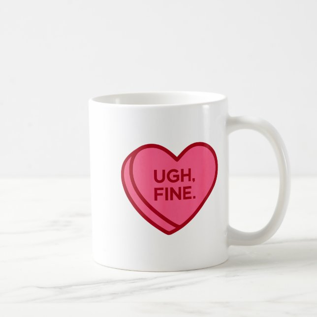 Ugh Bra Anti Valentines Day Sarcastic Hjarta  Kaffemugg (Höger)