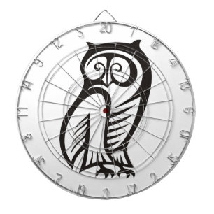 Ugla Symbol Svart Piltavla