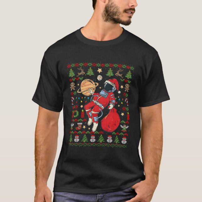 Ugly Astronaut Jultomten S T Shirt (Framsida)