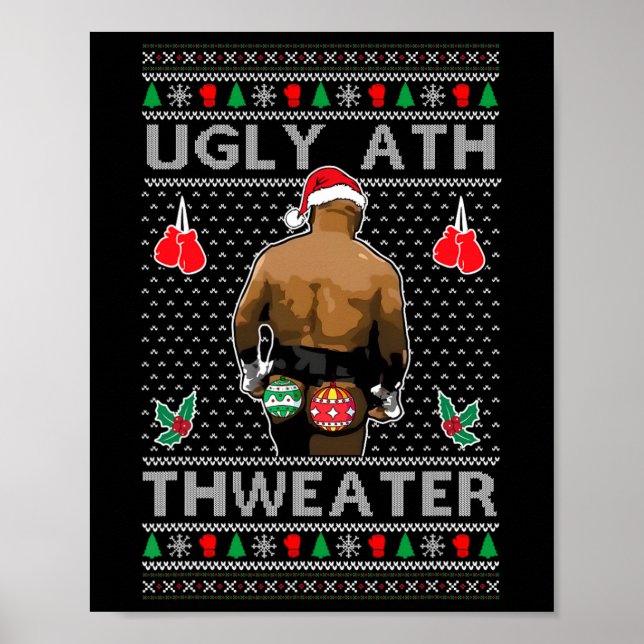 Ugly Ath Sweater Merry Christmas  Poster (Framsidan)