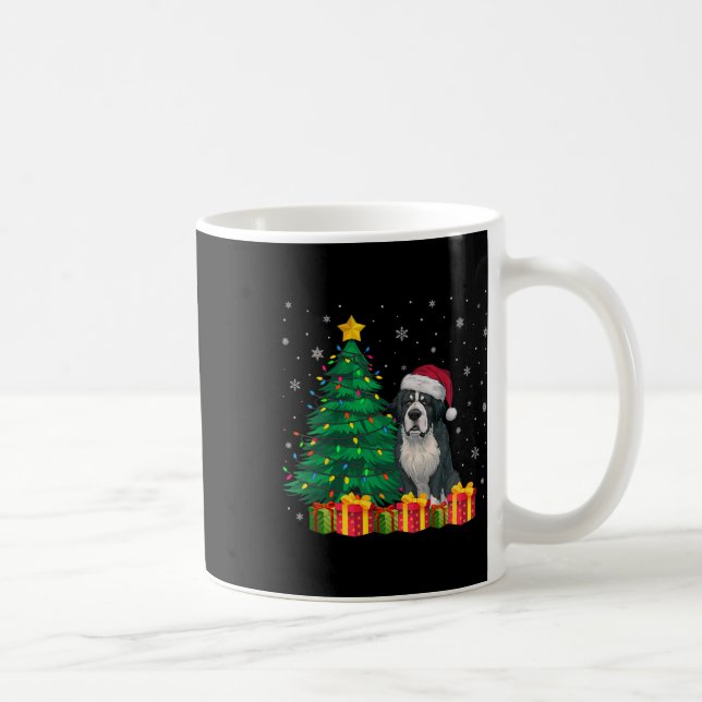 Ugly Bernard Santa Hat jul Ljus Hund älskare Kaffemugg (Höger)