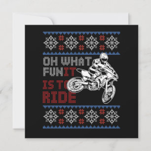 Ugly Bike jul Motocross Motorcle Julafton Gift Inbjudningar