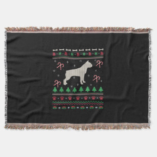 Ugly Boston Terrier Dog Xmas Gift Boston Terrier Filt