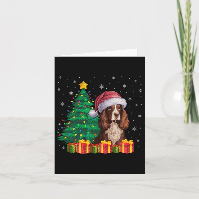 Ugly Boykin Spain Santa Hat jul Hund Ljus Kort (Framsida)