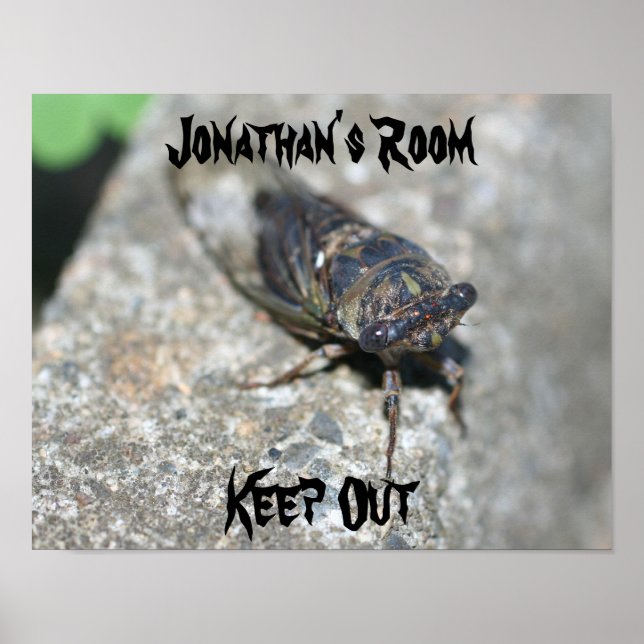 Ugly Bug Kids Room Personalized Wall Door  Poster (Framsidan)