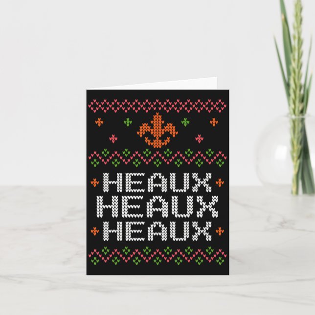 Ugly Cajun Christmas Xmas New Orleans Southern Lou Kort (Framsida)
