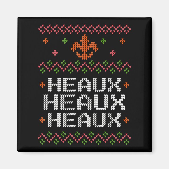 Ugly Cajun Christmas Xmas New Orleans Southern Lou Magnet (Framsidan)